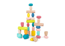 Load image into Gallery viewer, Wooden Stacking Stones / Pebbles: 32 Piece Set