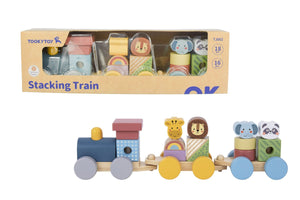 Wooden Stacking Train: My Forest Friends