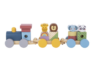 Wooden Stacking Train: My Forest Friends