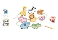 Load image into Gallery viewer, Lacing Bead Set: Wild Animals (Pastel)