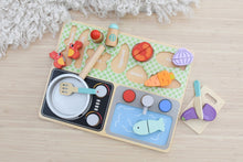 Load image into Gallery viewer, Wooden Tabletop Kitchen Play Set