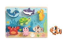 Load image into Gallery viewer, Wooden Chunky Puzzle: Sea Animals