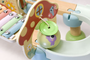 Forest Friends Wooden Ball Drop With Xylophone