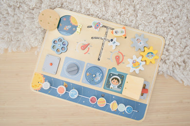 Wooden Activity Busy Board: Space