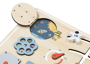 Wooden Activity Busy Board: Space