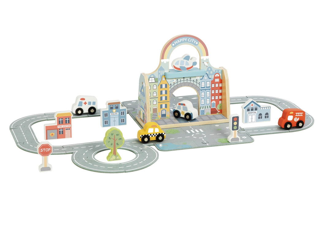 Felt & Wooden Activity Set - City Play Set