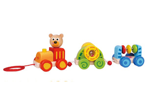 Wooden Pull Along Little Bear Train: On Sale was $39.95