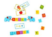 Load image into Gallery viewer, Wooden Learning Block Puzzle: Alphabet/Numbers