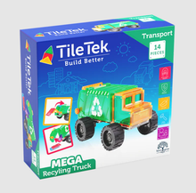 Load image into Gallery viewer, TileTek (Learn &amp; Grow Toys): Magnetic Tiles – Mega Recycling Truck
