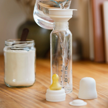 Load image into Gallery viewer, BIBS Glass Baby Bottle: 240ml Latex - Ivory