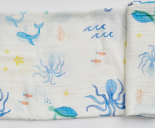 Load image into Gallery viewer, Amelia Lane: Organic Cotton / Bamboo Baby Muslin Swaddle