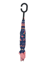 Load image into Gallery viewer, Annabel Trends Umbrella: Navy Stripe