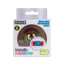 Load image into Gallery viewer, Metallic Rainbow Gyro Sphere / Metal Fidget