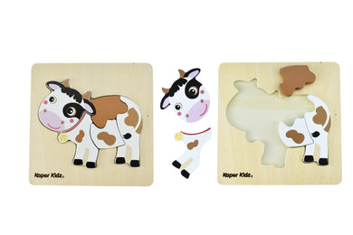 Wooden Farm Chunky Puzzle: Cow