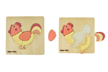 Load image into Gallery viewer, Wooden Farm Chunky Puzzle: Rooster