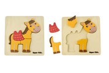 Load image into Gallery viewer, Wooden Farm Chunky Puzzle: Horse