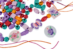 Wooden Rose Garden Bead Activity Set