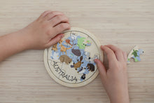 Load image into Gallery viewer, Wooden 9 Piece Jigsaw Puzzle: Map of Australia