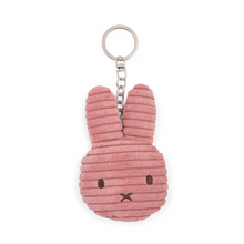 Load image into Gallery viewer, Miffy Flat Keychain ECO Corduroy 10cm: Dusty Rose