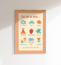 Load image into Gallery viewer, Lauren Sissons Studio: It's OK to Feel A4 Poster: On Sale was $25.95