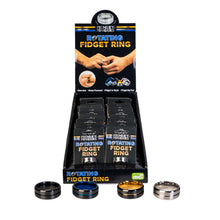 Load image into Gallery viewer, Fidget Fingers Metal Spinning Ring: One Size  (Size 10)