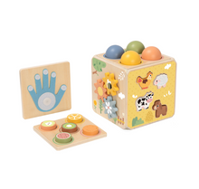 Load image into Gallery viewer, Wooden Sensory Activity Cube