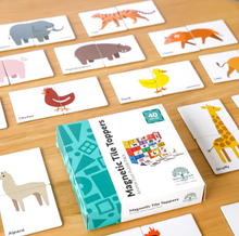 Load image into Gallery viewer, Learn &amp; Grow Toys: Magnetic Tile Toppers: Duo Animal Puzzle