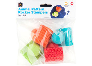 Animal Pattern Rocker Stampers: Set of 4