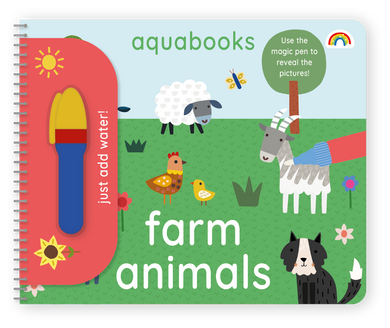 Aquabooks: Paint with Water Activity Book: Farm Animals - The Sensory Studio