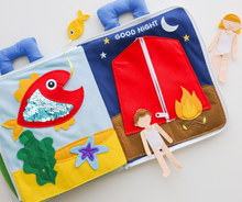 Load image into Gallery viewer, Curious Columbus: Fabric Activity Book - Away We Go: Pre-Order