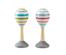 Load image into Gallery viewer, Wooden Maraca - Pastel Stripe