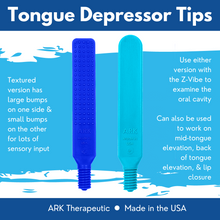 Load image into Gallery viewer, Ark Therapeutic Z-Vibe Tongue Depressor Tip: Textured Teal