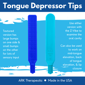 Ark Therapeutic Z-Vibe Tongue Depressor Tip: Textured Teal