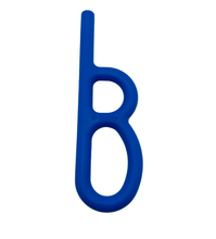 Load image into Gallery viewer, Chubuddy B-Buddy Handheld Chew: Smooth Blue (Medium)