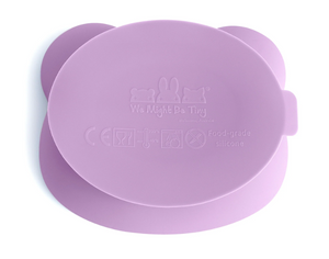 We Might be Tiny: Bear Stickie Bowl with Lid: Lilac