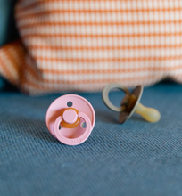 Load image into Gallery viewer, BIBS Pacifier Dummy Round (2 Pack) Size 1: Baby Pink
