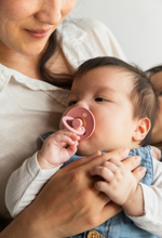 Load image into Gallery viewer, BIBS Pacifier Dummy Round (2 Pack) Size 1: Baby Pink