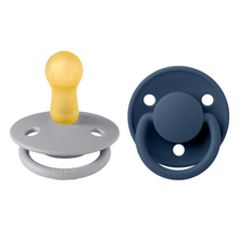 Load image into Gallery viewer, BIBS Pacifier Dummy De Lux One Size: Cloud/Steel Blue