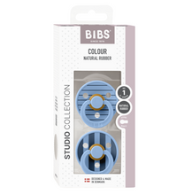 Load image into Gallery viewer, BIBS Pacifier Dummy Studio Size 1: Pin Stripe Sky Blue