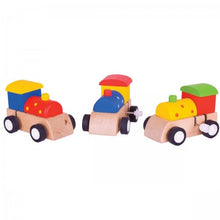 Load image into Gallery viewer, Bigjigs Toys: Wooden Clock Work Train