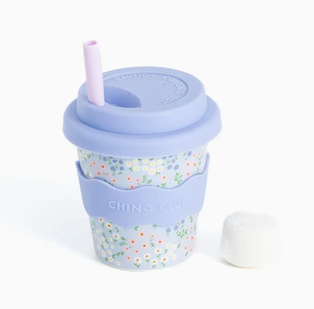 Chino Club Babychino Cup: Blue Floral