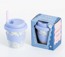 Load image into Gallery viewer, Chino Club Babychino Cup: Blue Floral