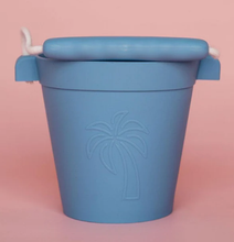 Load image into Gallery viewer, Coast Kids: Palm Beach Silicone Beach Bucket - Bright Blue