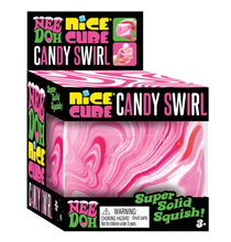 Load image into Gallery viewer, Schylling NeeDoh: Nice Cube Stress Ball - Candy Swirl