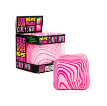 Load image into Gallery viewer, Schylling NeeDoh: Nice Cube Stress Ball - Candy Swirl