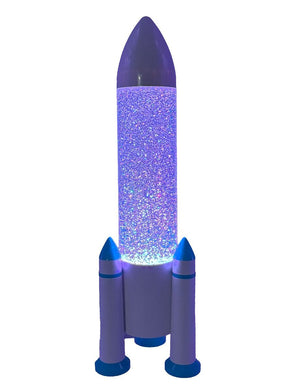 Rocket Colour Change Glitter Lamp