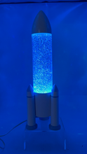 Load image into Gallery viewer, Rocket Colour Change Glitter Lamp