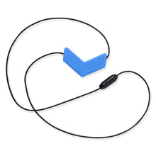 Load image into Gallery viewer, Ark Therapeutic Chevron Chew Necklace: Light Grey Standard