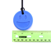 Load image into Gallery viewer, ARK Therapeutic Smiley Face Chewmoji Chew Necklace: Royal Blue XXT