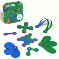 CLIXO Magnetic Play: Itsy Pack - Green/Blue